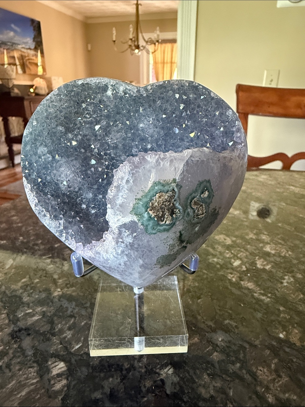 Heart-Shaped Amethyst Geode
